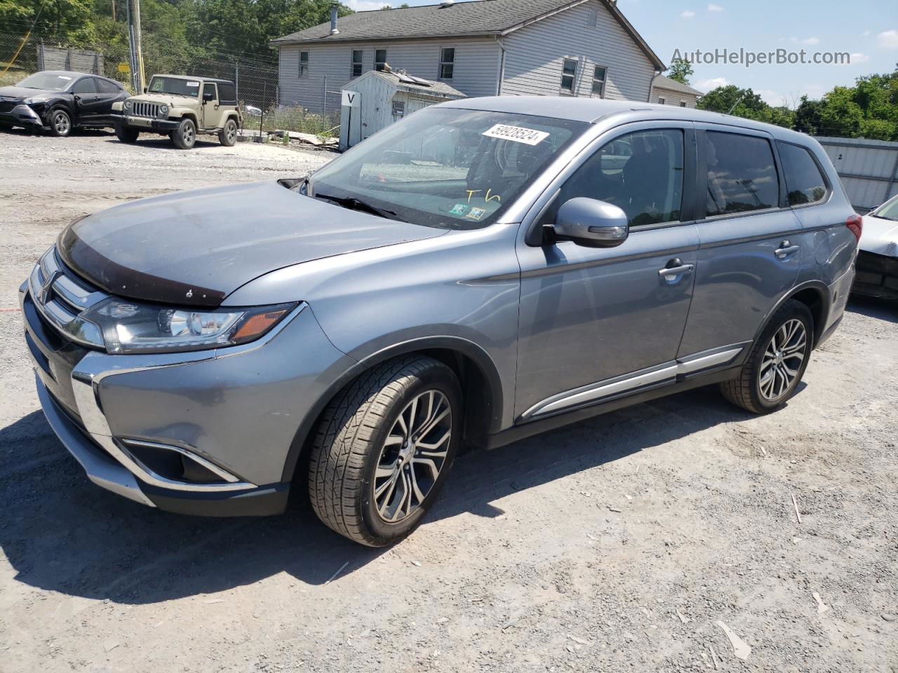 2016 Mitsubishi Outlander Se Серебряный vin: JA4AZ3A37GZ035445