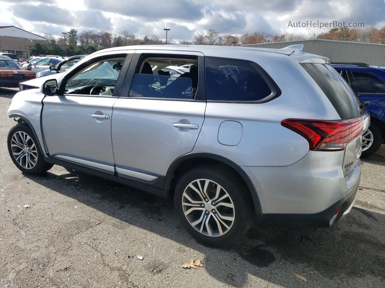 2017 Mitsubishi Outlander Se Silver vin: JA4AZ3A37HZ011289