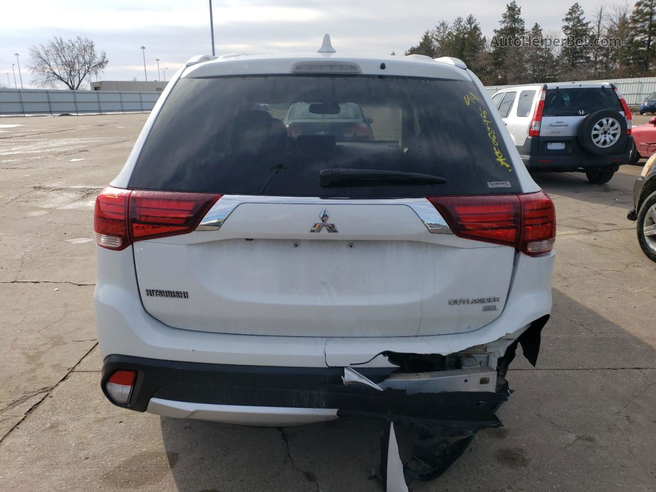 2017 Mitsubishi Outlander Se White vin: JA4AZ3A37HZ065966