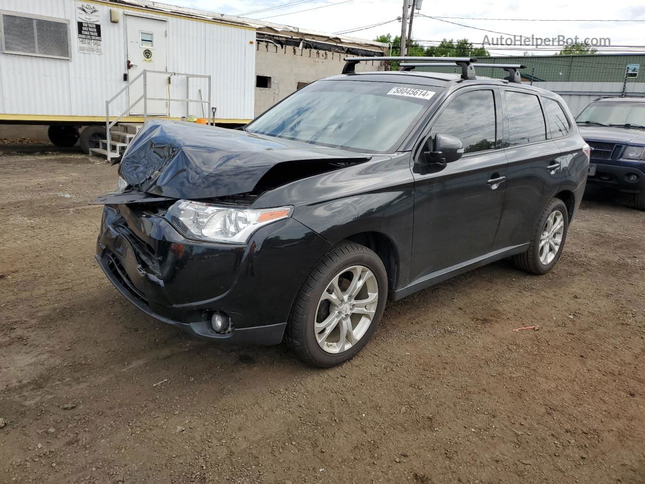 2014 Mitsubishi Outlander Se Black vin: JA4AZ3A38EZ006498