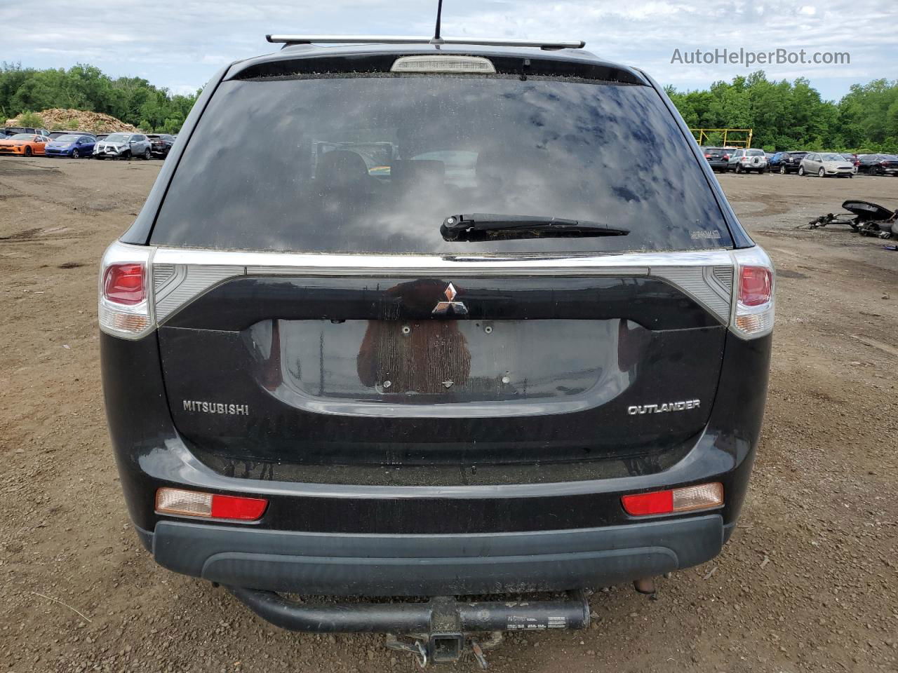 2014 Mitsubishi Outlander Se Black vin: JA4AZ3A38EZ006498