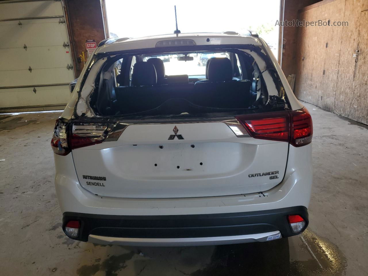 2016 Mitsubishi Outlander Se White vin: JA4AZ3A38GZ037267