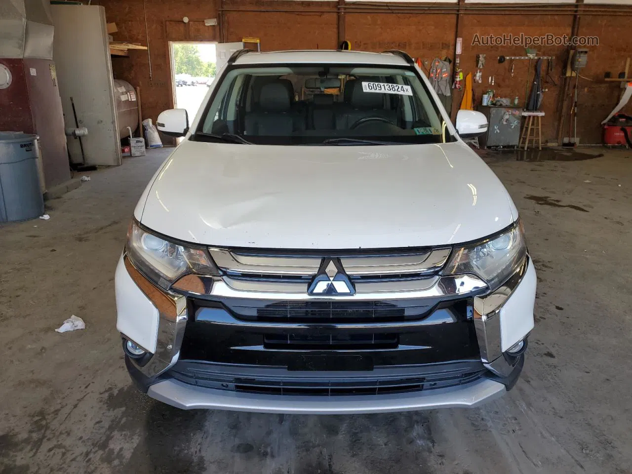 2016 Mitsubishi Outlander Se White vin: JA4AZ3A38GZ037267