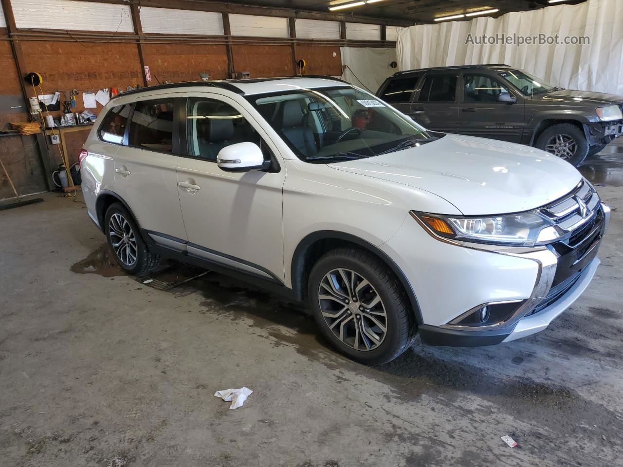 2016 Mitsubishi Outlander Se White vin: JA4AZ3A38GZ037267