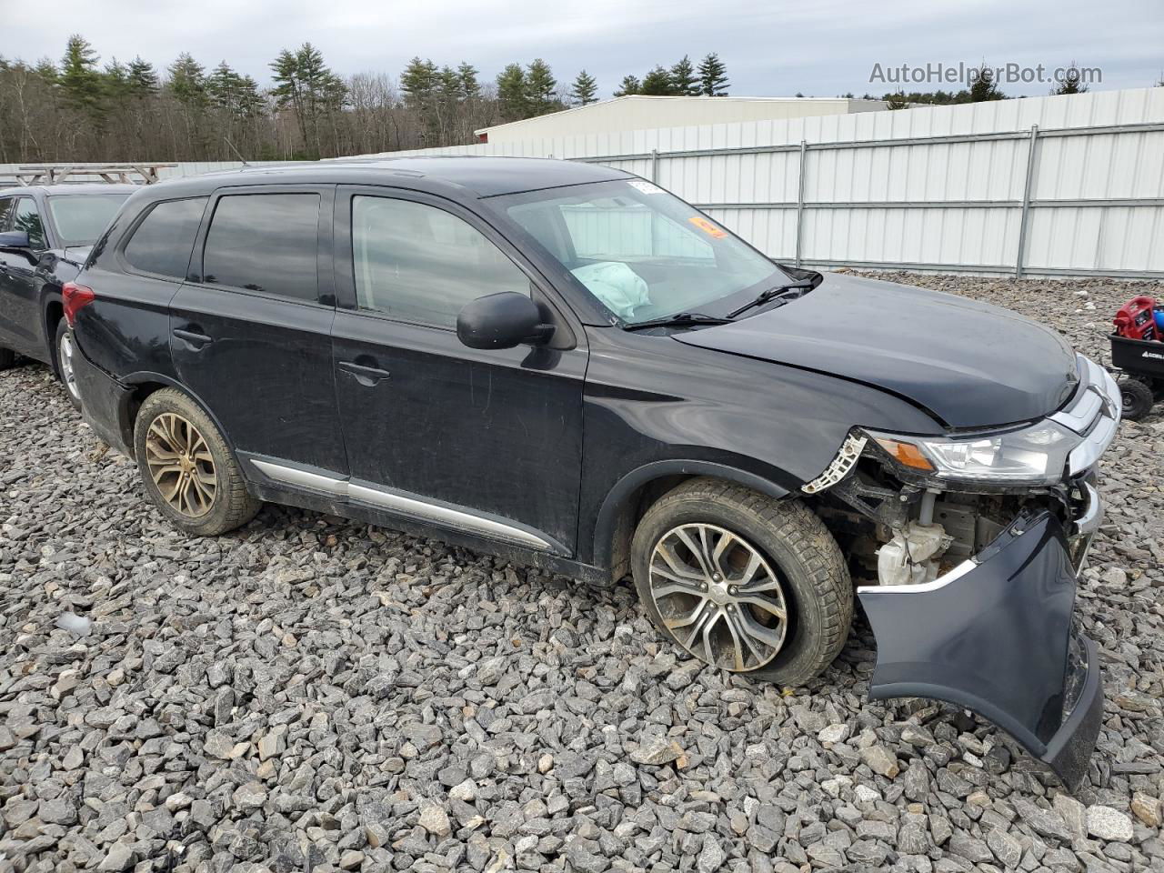 2016 Mitsubishi Outlander Se Черный vin: JA4AZ3A38GZ037429