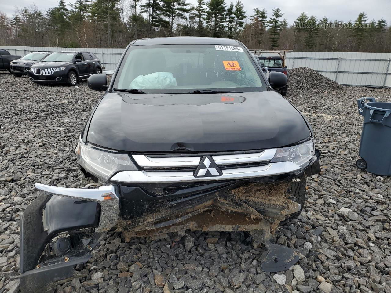 2016 Mitsubishi Outlander Se Black vin: JA4AZ3A38GZ037429