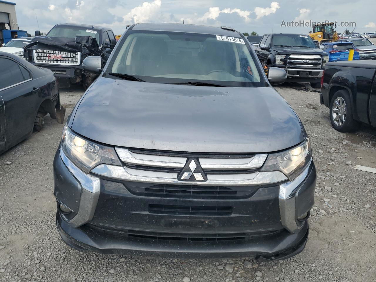 2016 Mitsubishi Outlander Se Gray vin: JA4AZ3A38GZ065053