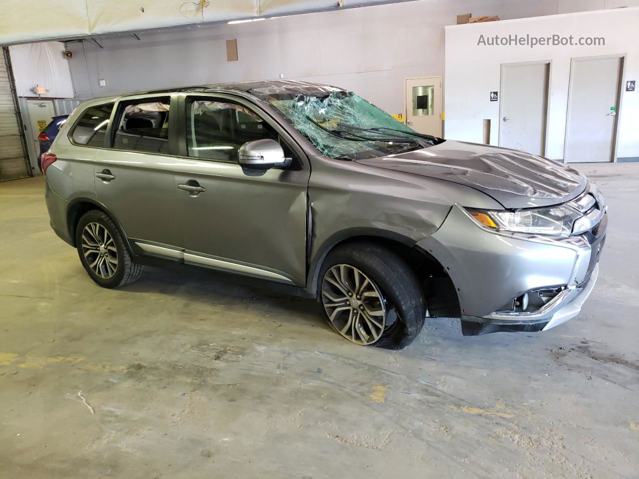 2017 Mitsubishi Outlander Se Silver vin: JA4AZ3A38HZ026321