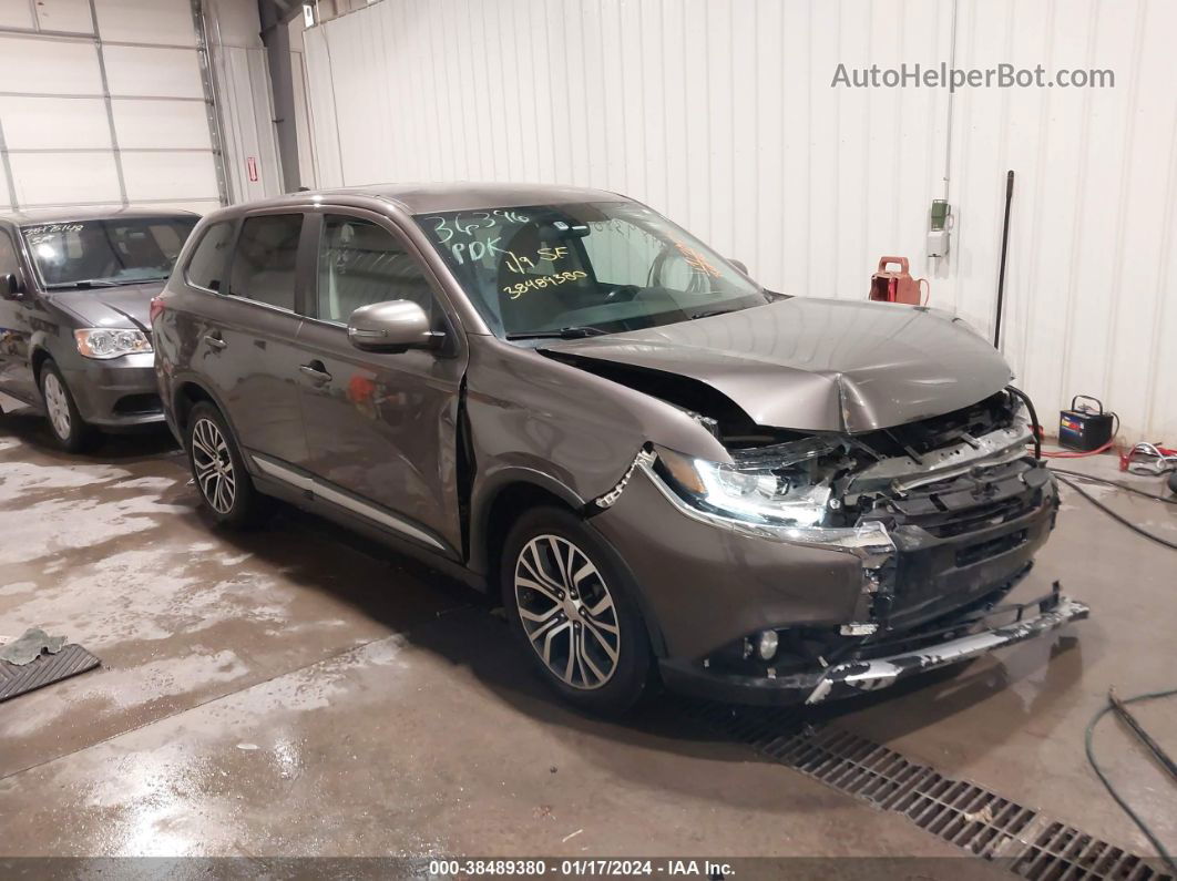 2017 Mitsubishi Outlander Se Gray vin: JA4AZ3A38HZ042096