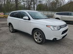 2014 Mitsubishi Outlander Se White vin: JA4AZ3A39EZ006400