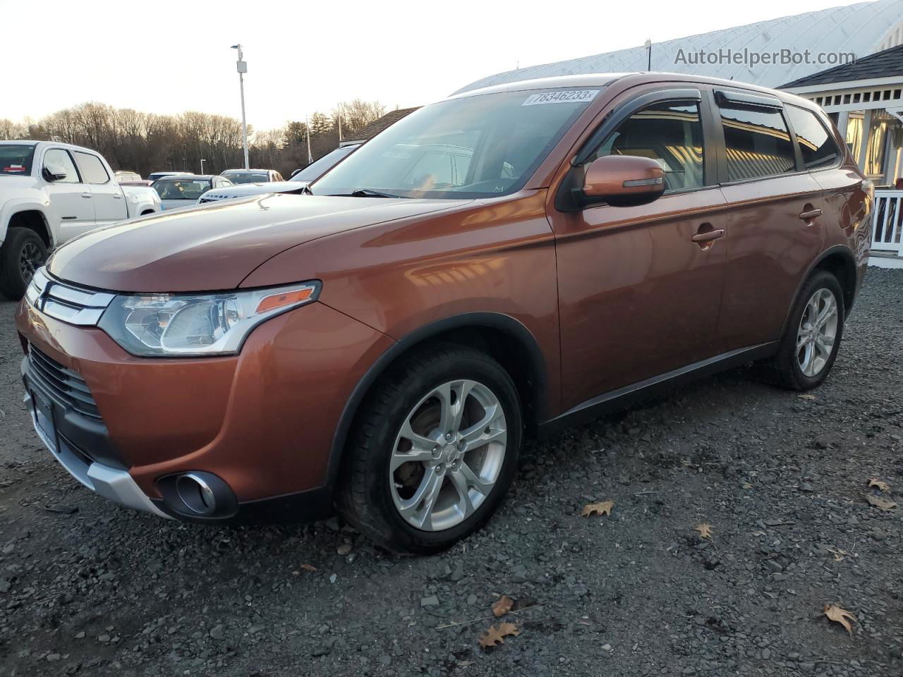 2015 Mitsubishi Outlander Se Оранжевый vin: JA4AZ3A39FZ011839