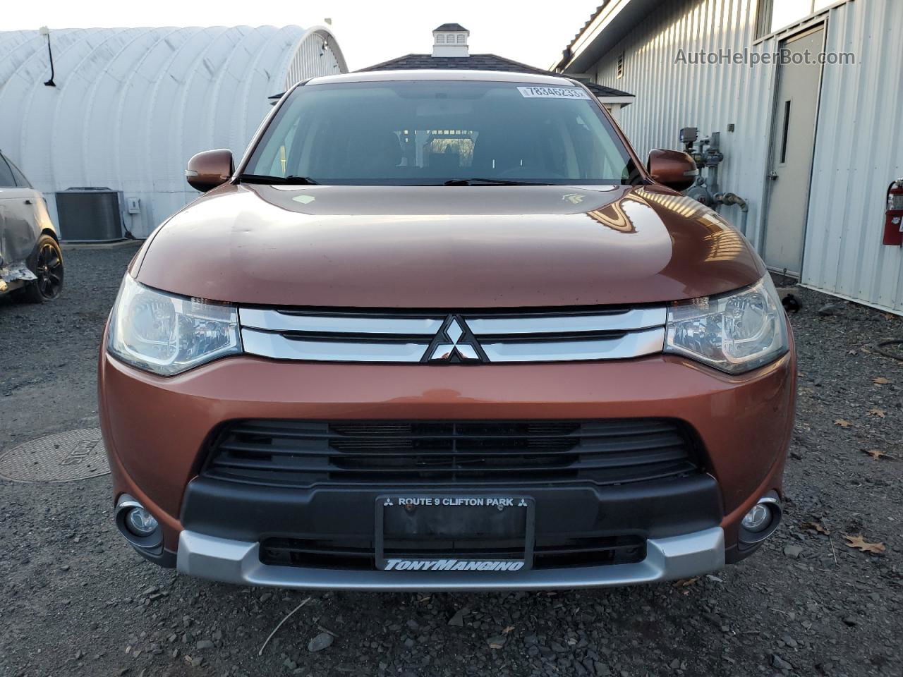 2015 Mitsubishi Outlander Se Оранжевый vin: JA4AZ3A39FZ011839