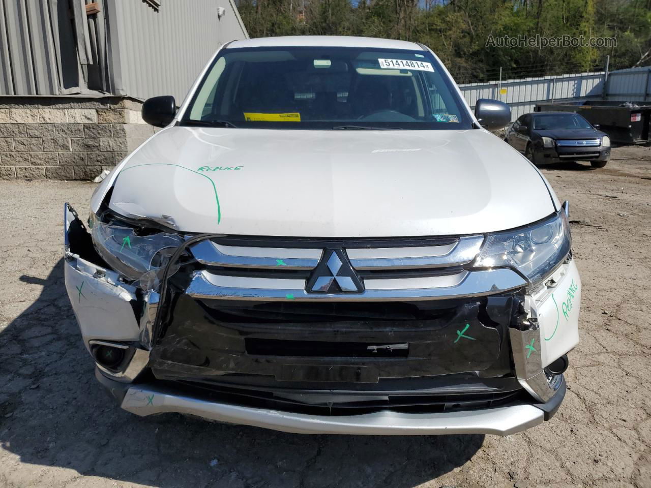 2016 Mitsubishi Outlander Se Белый vin: JA4AZ3A39GZ031414