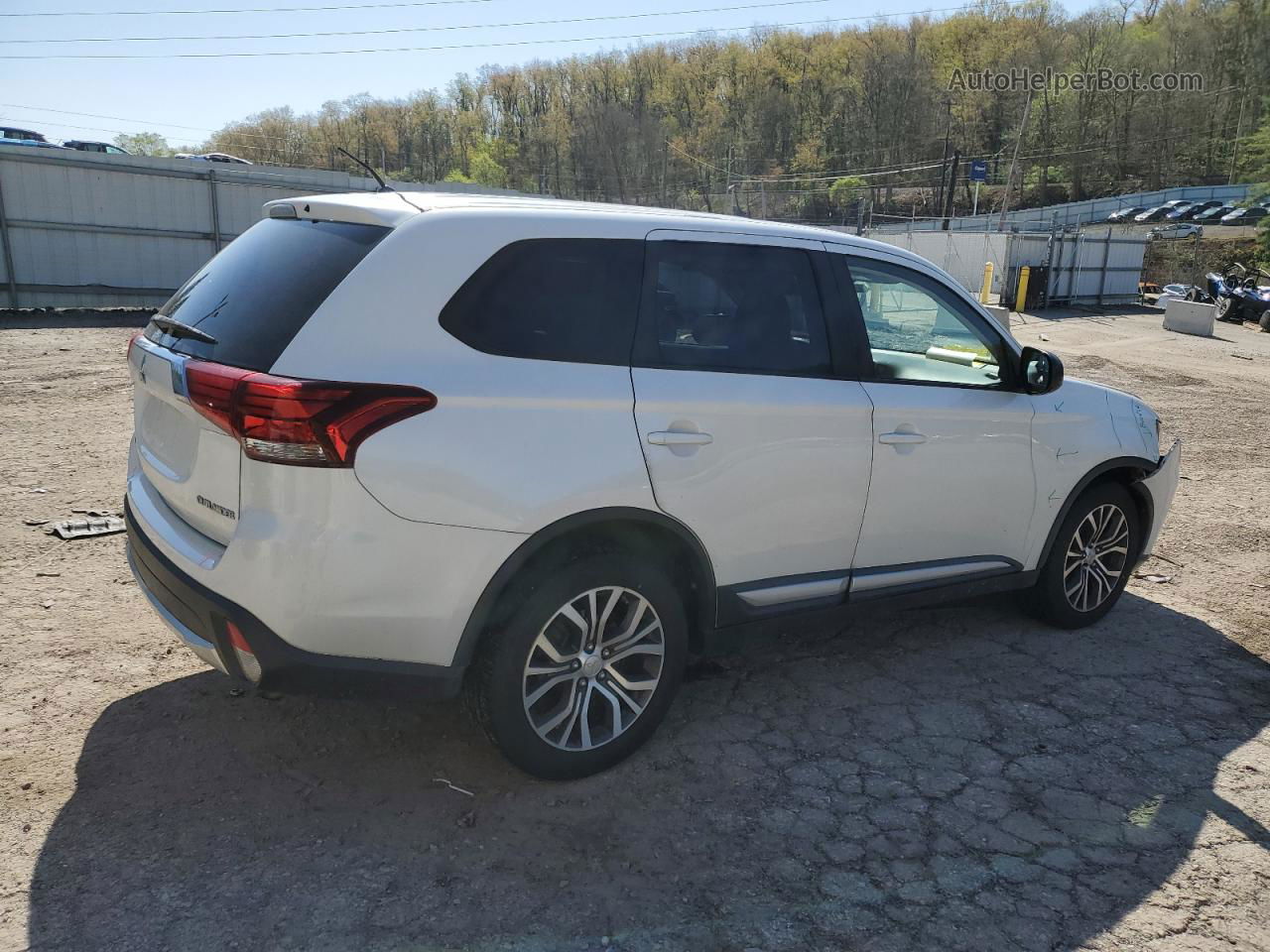 2016 Mitsubishi Outlander Se Белый vin: JA4AZ3A39GZ031414