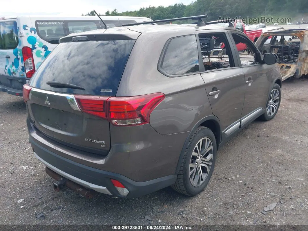 2016 Mitsubishi Outlander Es/se/sel Gray vin: JA4AZ3A39GZ039383