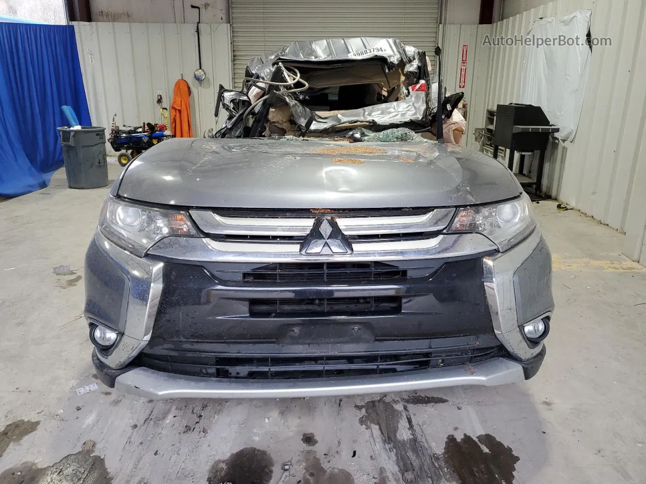 2017 Mitsubishi Outlander Se Серебряный vin: JA4AZ3A39HZ007356