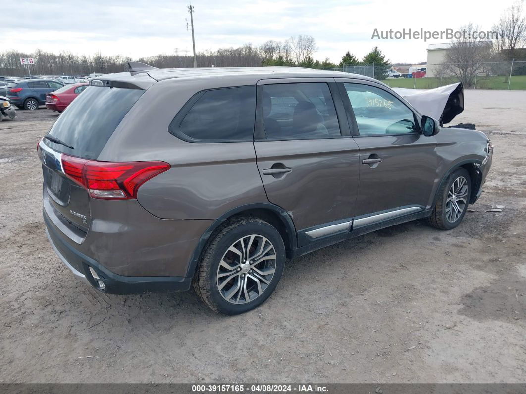 2017 Mitsubishi Outlander Se Brown vin: JA4AZ3A39HZ061563