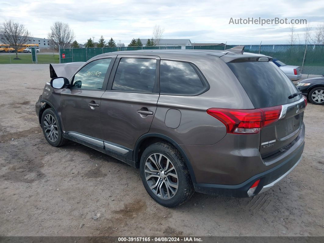 2017 Mitsubishi Outlander Se Brown vin: JA4AZ3A39HZ061563