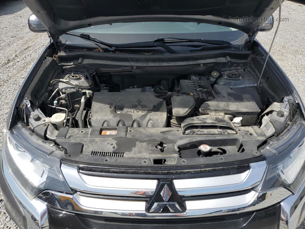 2017 Mitsubishi Outlander Se Silver vin: JA4AZ3A39HZ063202