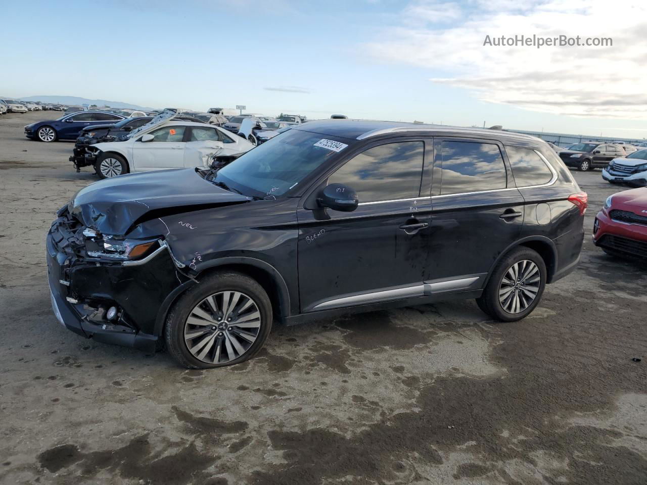 2020 Mitsubishi Outlander Se Черный vin: JA4AZ3A39LZ021377