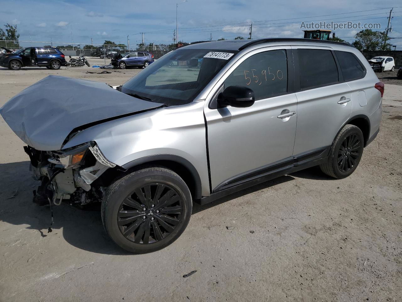 2020 Mitsubishi Outlander Se Silver vin: JA4AZ3A39LZ029298