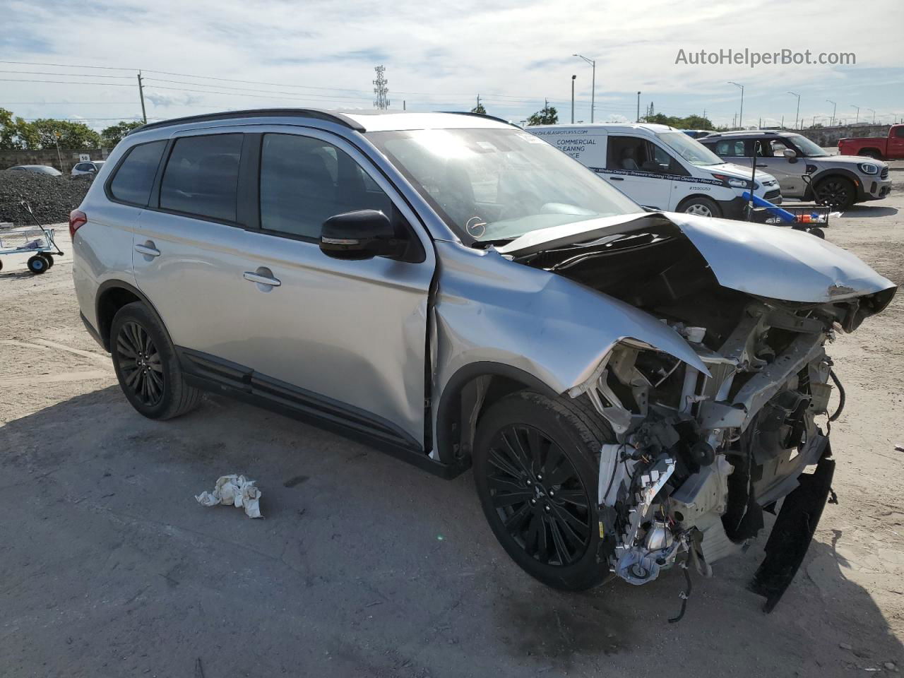 2020 Mitsubishi Outlander Se Серебряный vin: JA4AZ3A39LZ029298