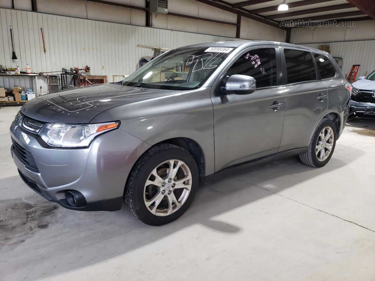 2014 Mitsubishi Outlander Se Silver vin: JA4AZ3A3XEZ014215