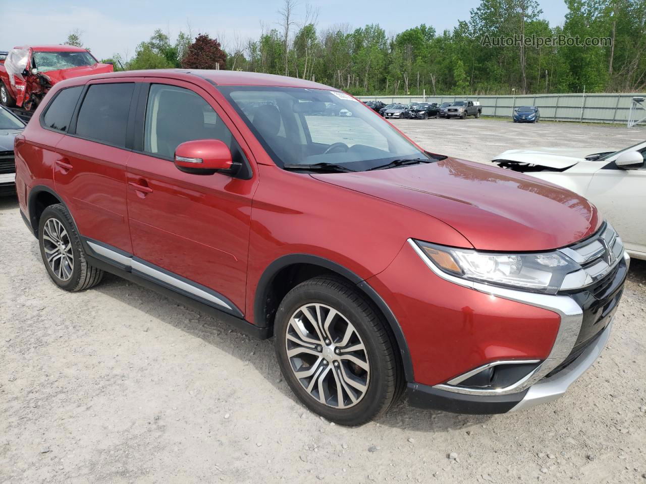 2016 Mitsubishi Outlander Se Red vin: JA4AZ3A3XGZ003928