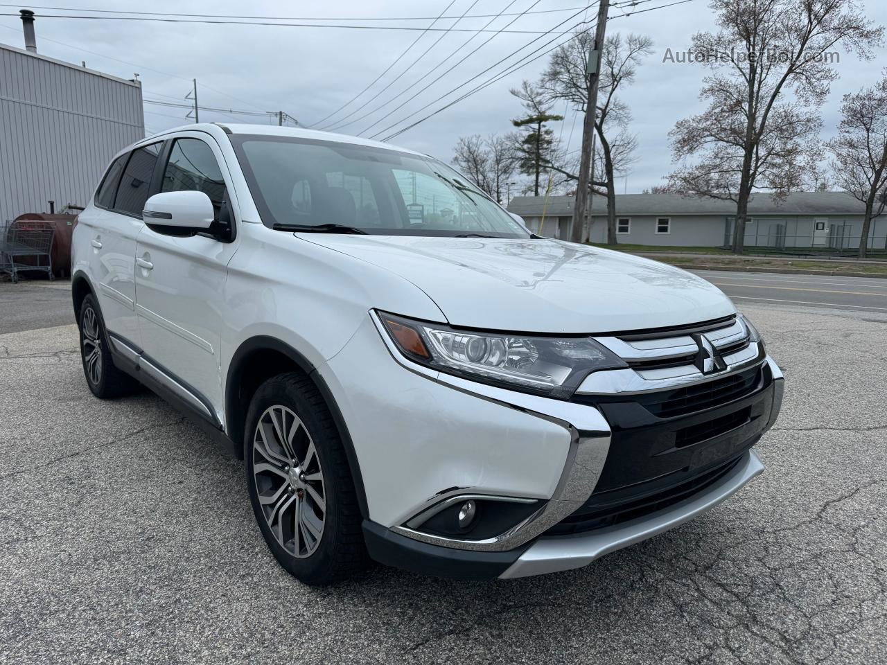 2016 Mitsubishi Outlander Se White vin: JA4AZ3A3XGZ042454