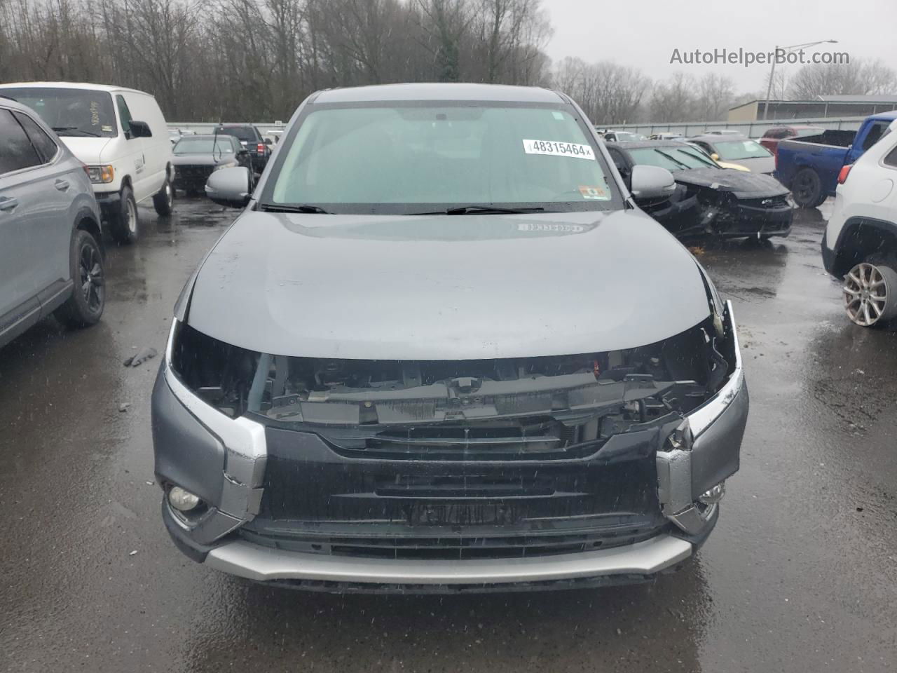 2017 Mitsubishi Outlander Se Gray vin: JA4AZ3A3XHZ017099