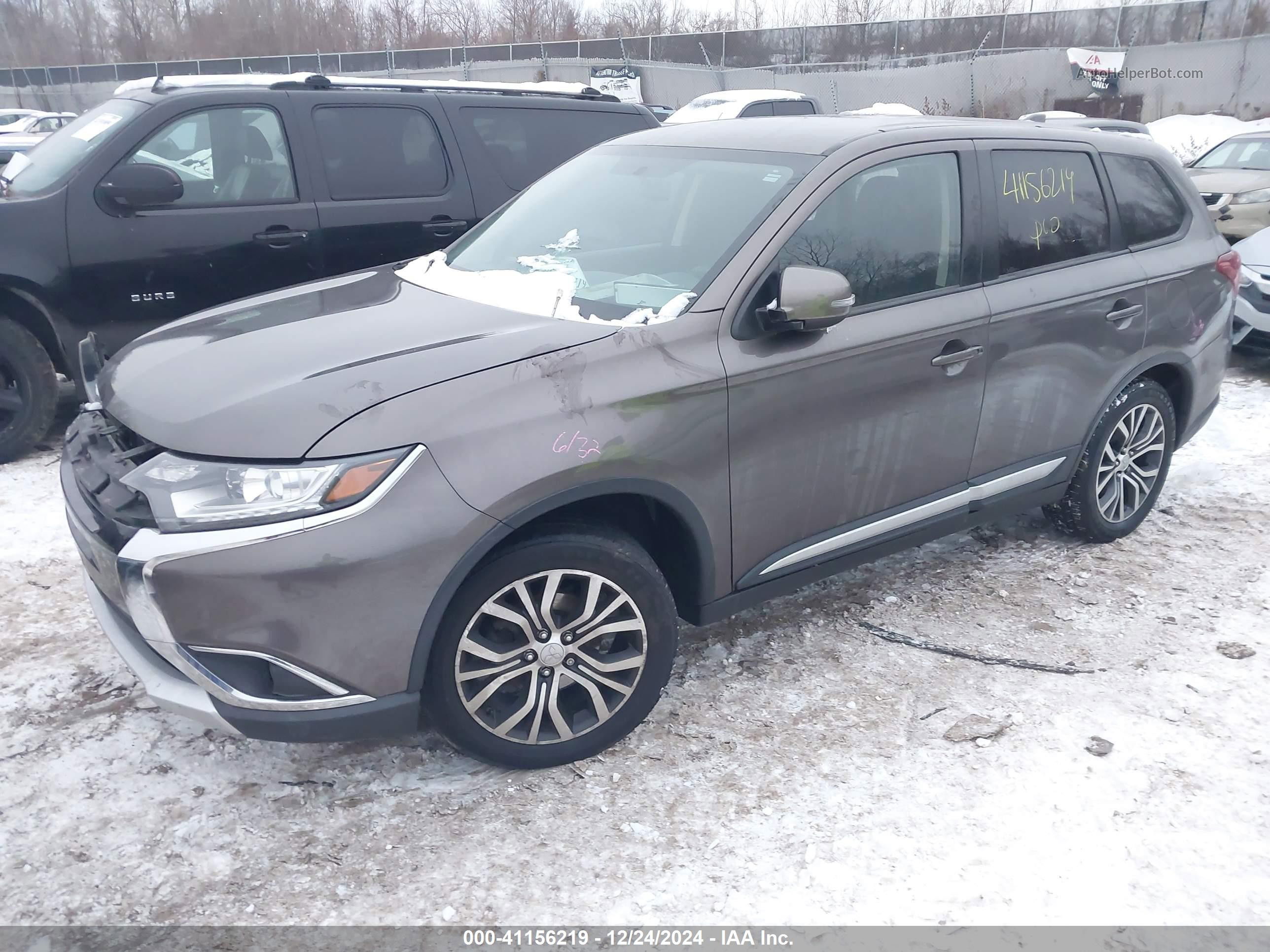 2017 Mitsubishi Outlander Se/sel Gray vin: JA4AZ3A3XHZ035148
