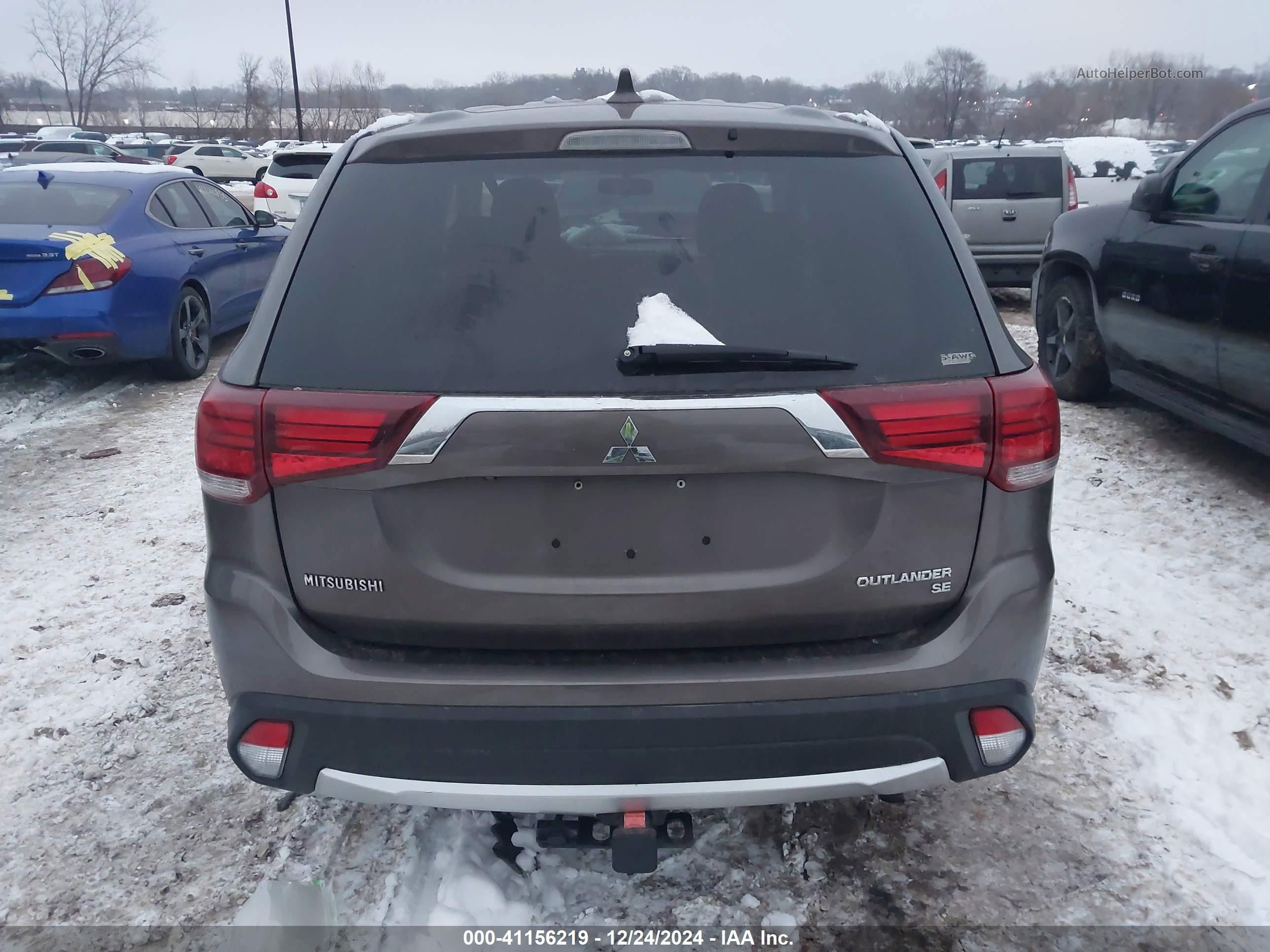 2017 Mitsubishi Outlander Se/sel Gray vin: JA4AZ3A3XHZ035148