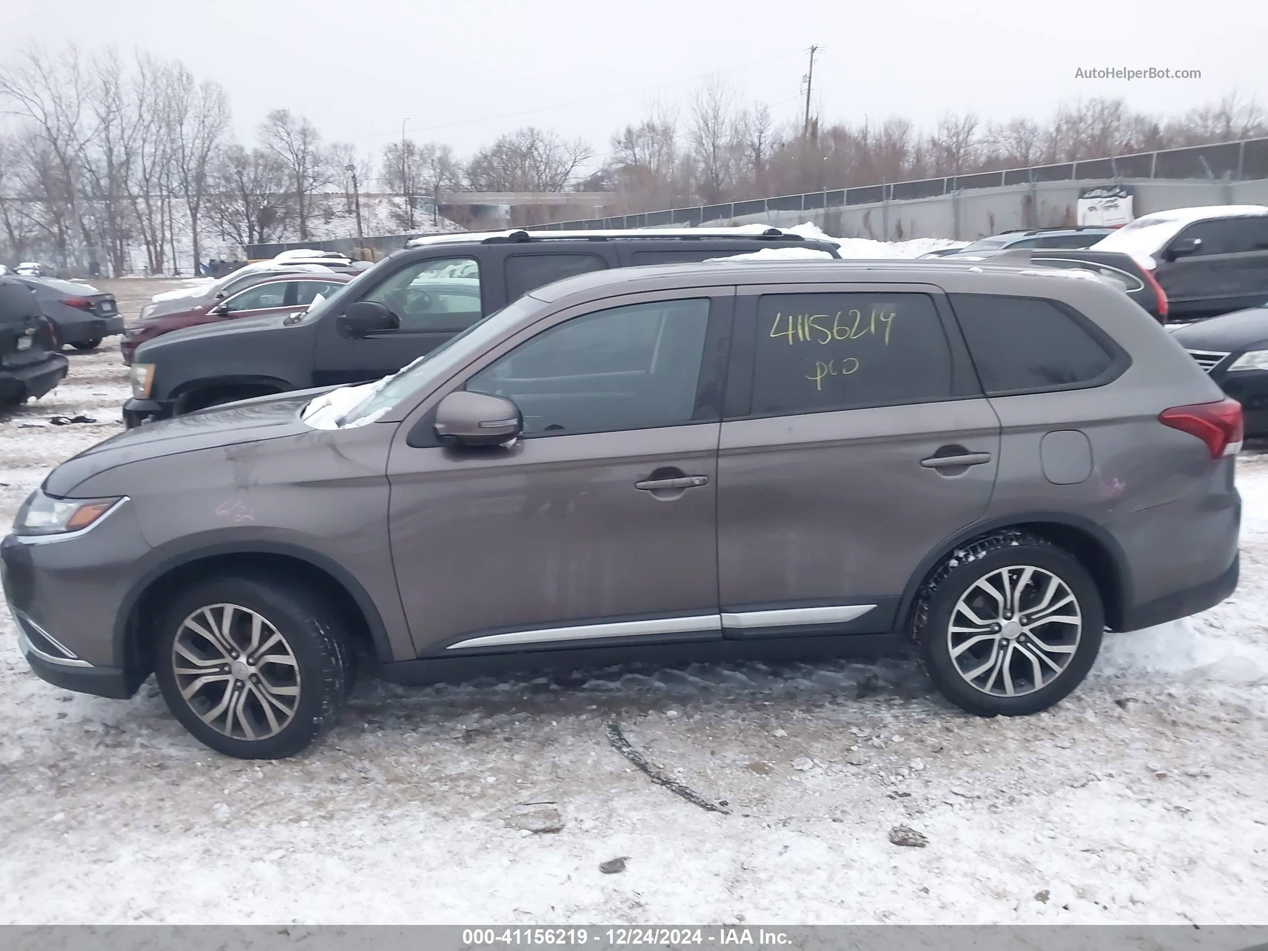 2017 Mitsubishi Outlander Se/sel Gray vin: JA4AZ3A3XHZ035148