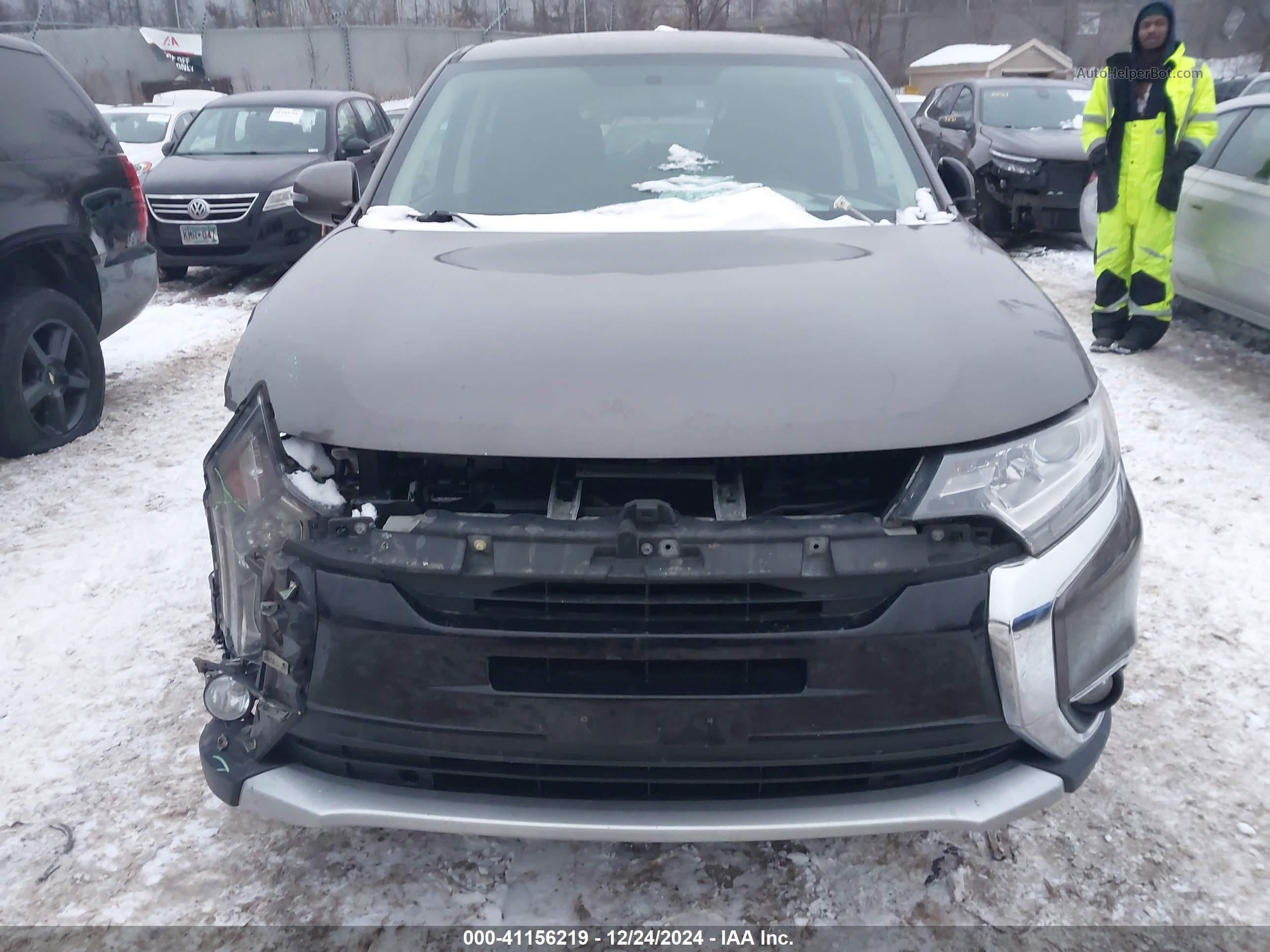 2017 Mitsubishi Outlander Se/sel Gray vin: JA4AZ3A3XHZ035148