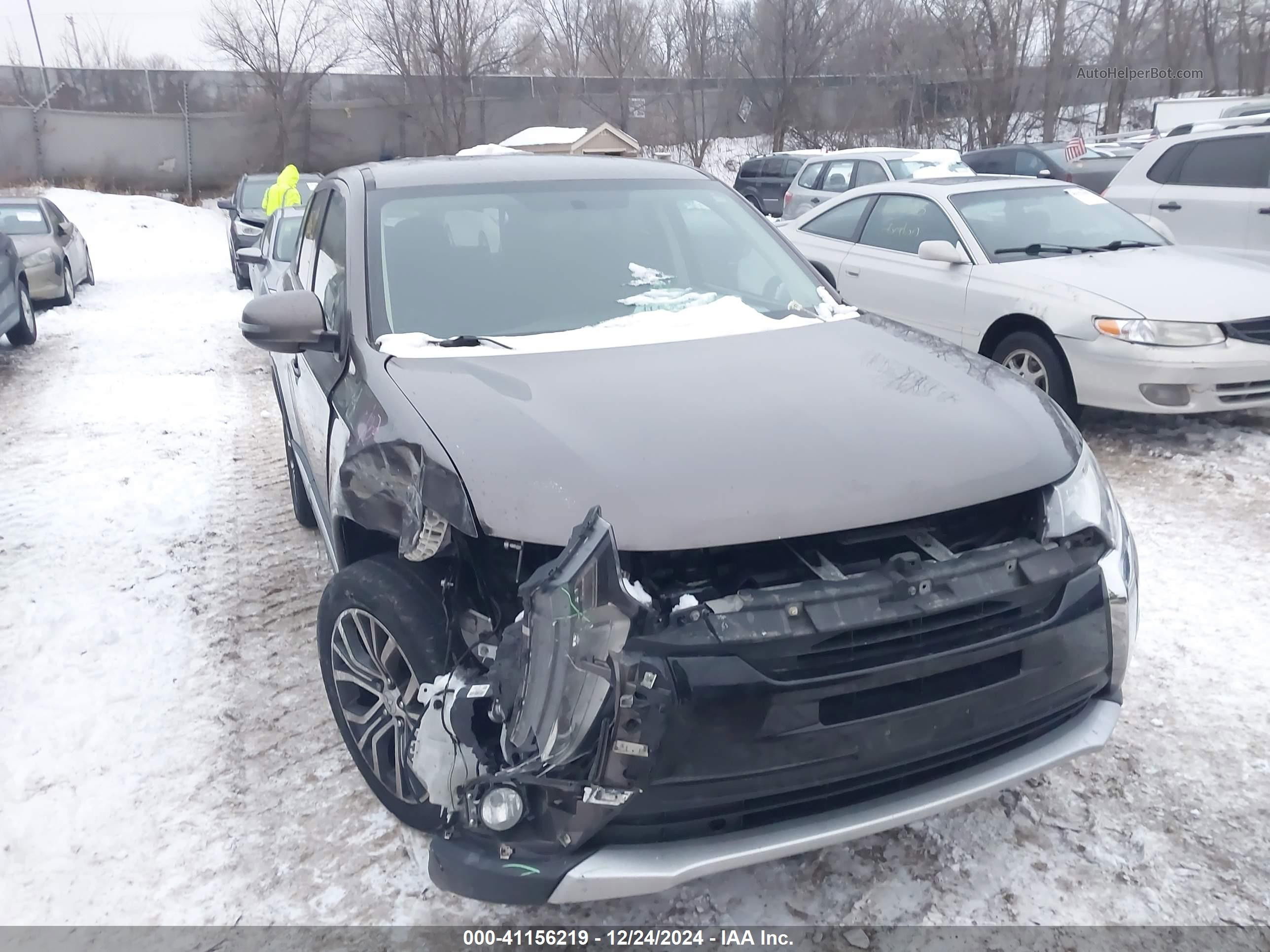 2017 Mitsubishi Outlander Se/sel Gray vin: JA4AZ3A3XHZ035148