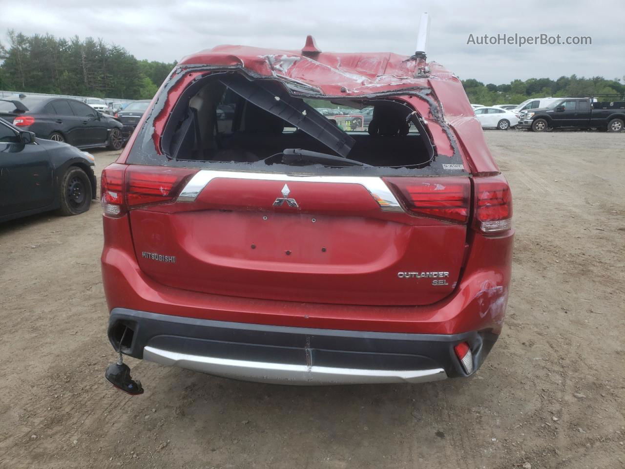 2017 Mitsubishi Outlander Se Red vin: JA4AZ3A3XHZ050474