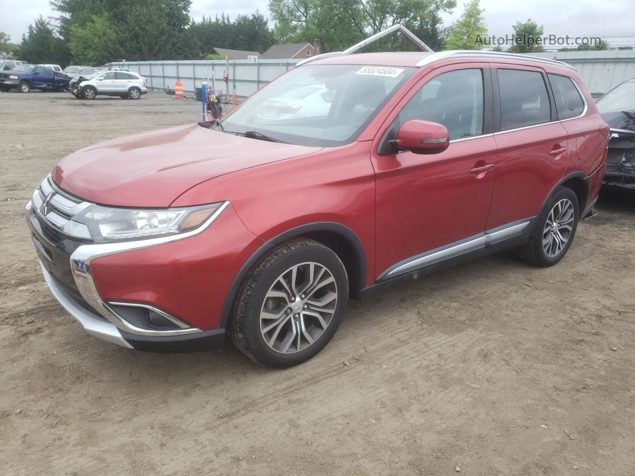 2017 Mitsubishi Outlander Se Red vin: JA4AZ3A3XHZ050474