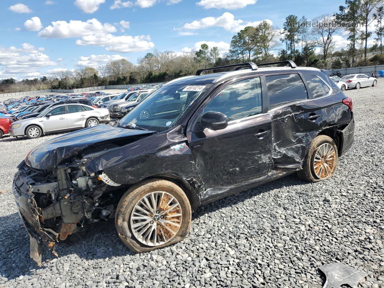 2020 Mitsubishi Outlander Sel Black vin: JA4J24A52LZ029395