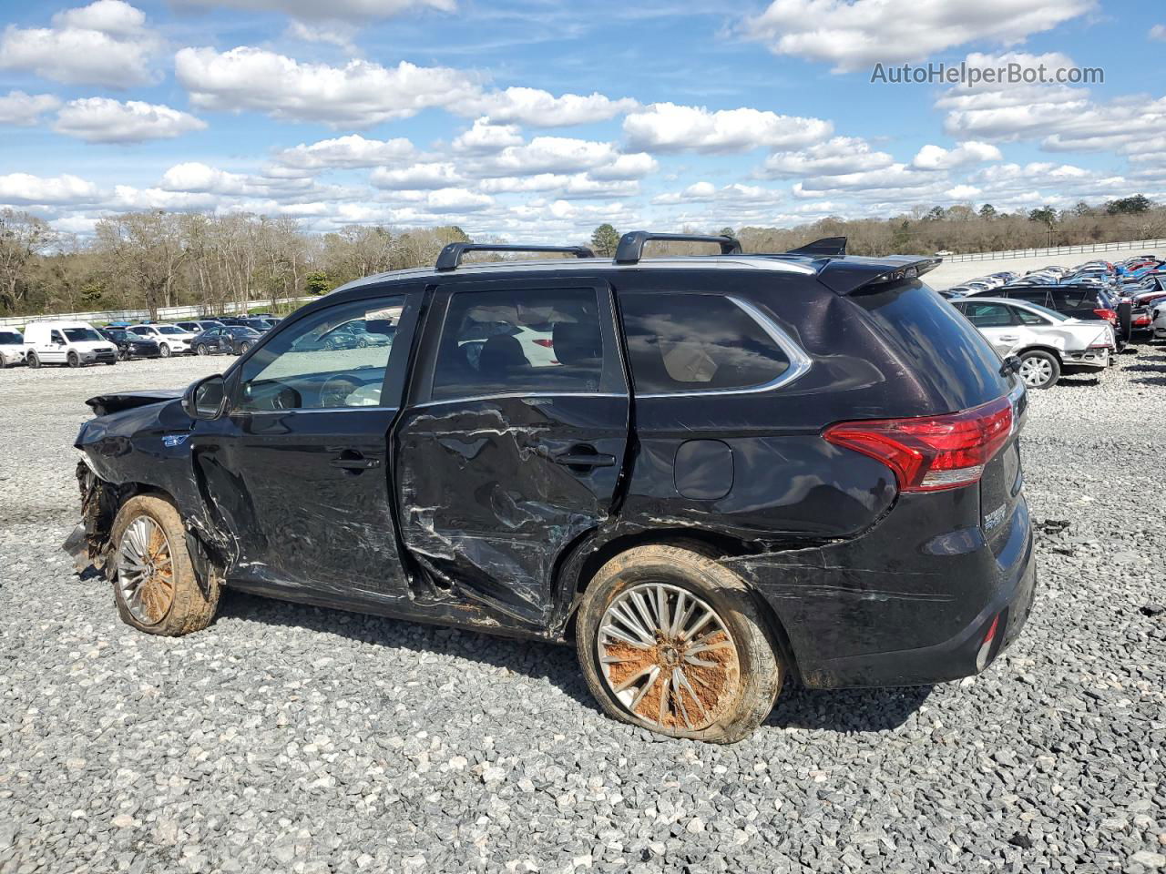 2020 Mitsubishi Outlander Sel Черный vin: JA4J24A52LZ029395