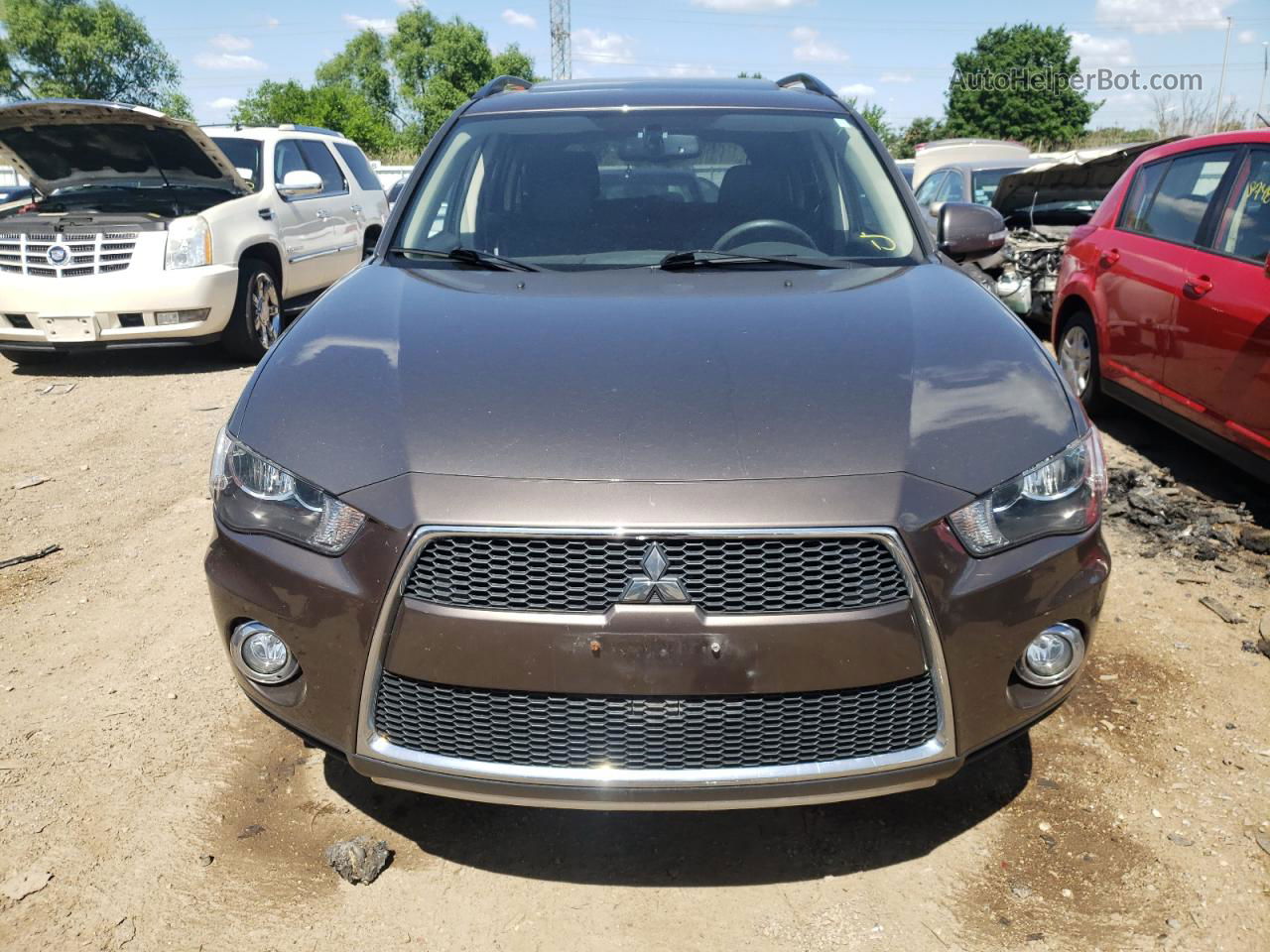 2013 Mitsubishi Outlander Se Серый vin: JA4JT3AW2DU004365