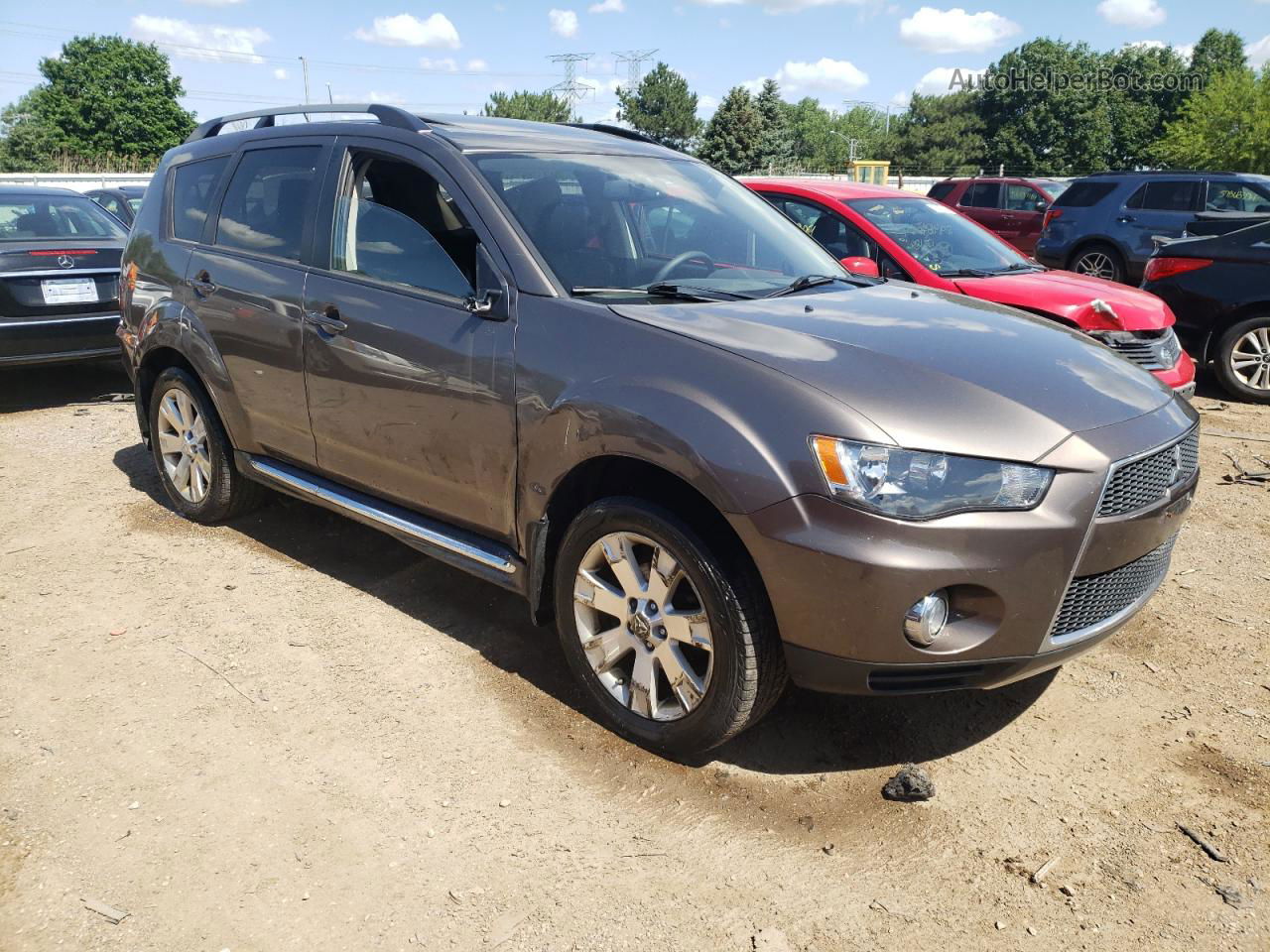 2013 Mitsubishi Outlander Se Серый vin: JA4JT3AW2DU004365