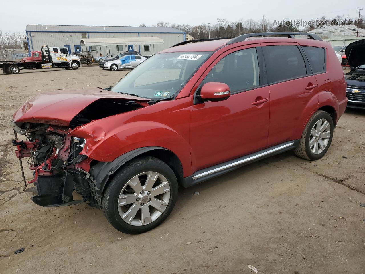 2013 Mitsubishi Outlander Se Red vin: JA4JT3AW4DU014119