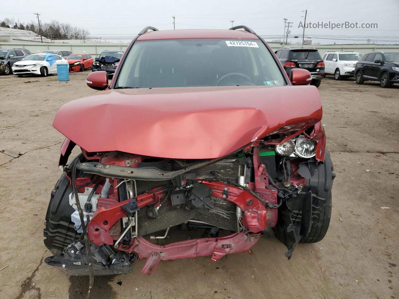 2013 Mitsubishi Outlander Se Red vin: JA4JT3AW4DU014119