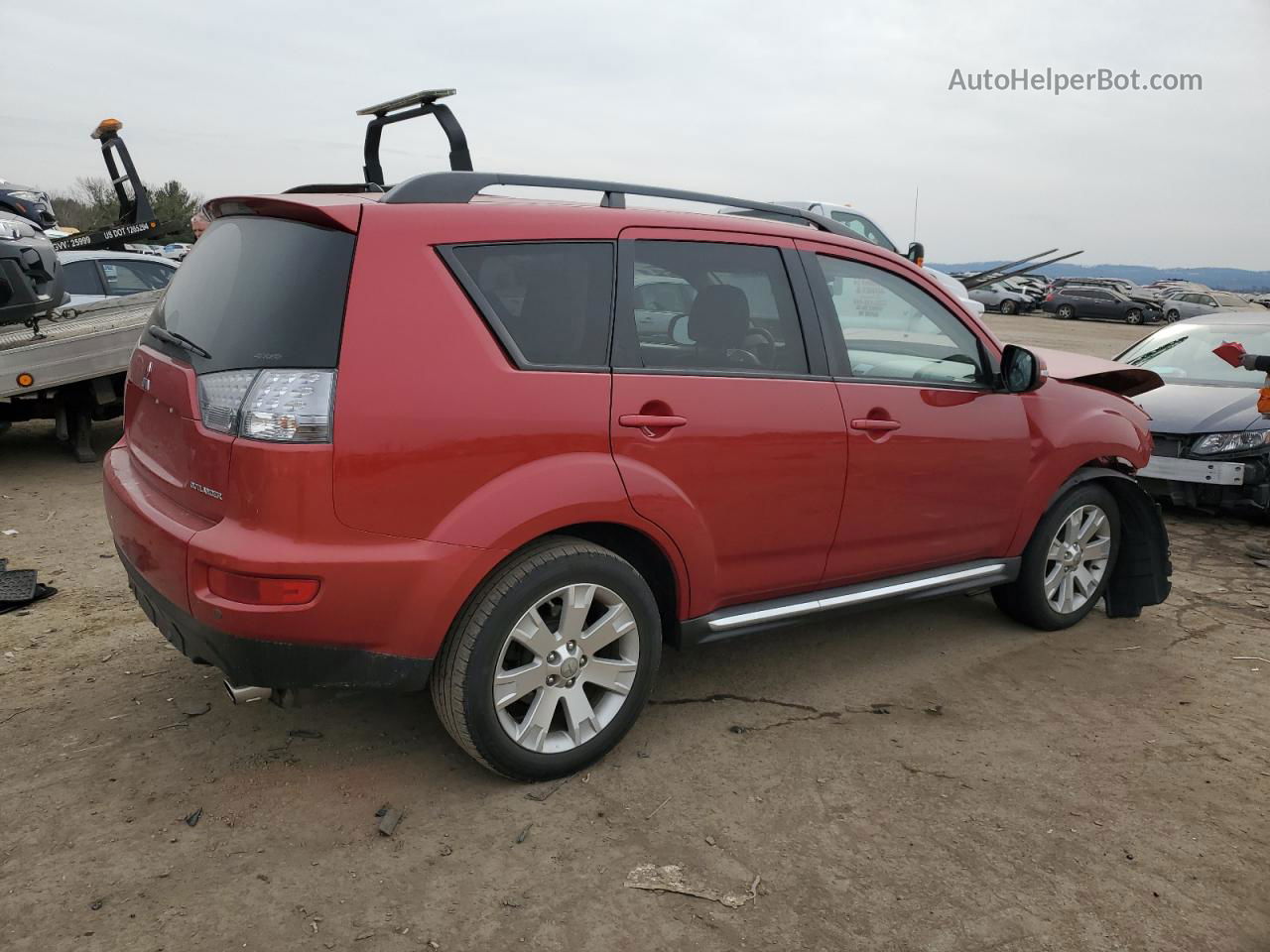 2013 Mitsubishi Outlander Se Red vin: JA4JT3AW4DU014119