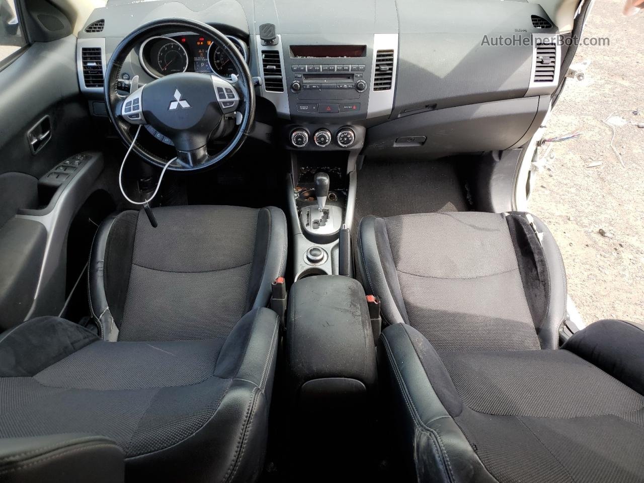 2013 Mitsubishi Outlander Se White vin: JA4JT3AW6DU019726