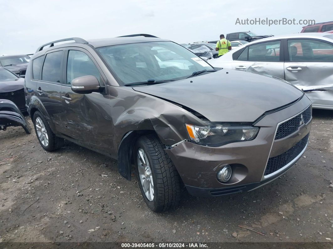 2013 Mitsubishi Outlander Se Brown vin: JA4JT3AW9DU000880