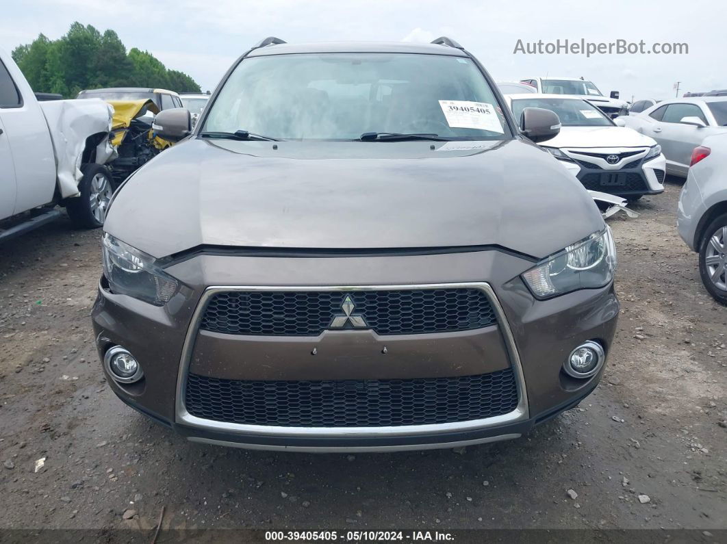 2013 Mitsubishi Outlander Se Brown vin: JA4JT3AW9DU000880