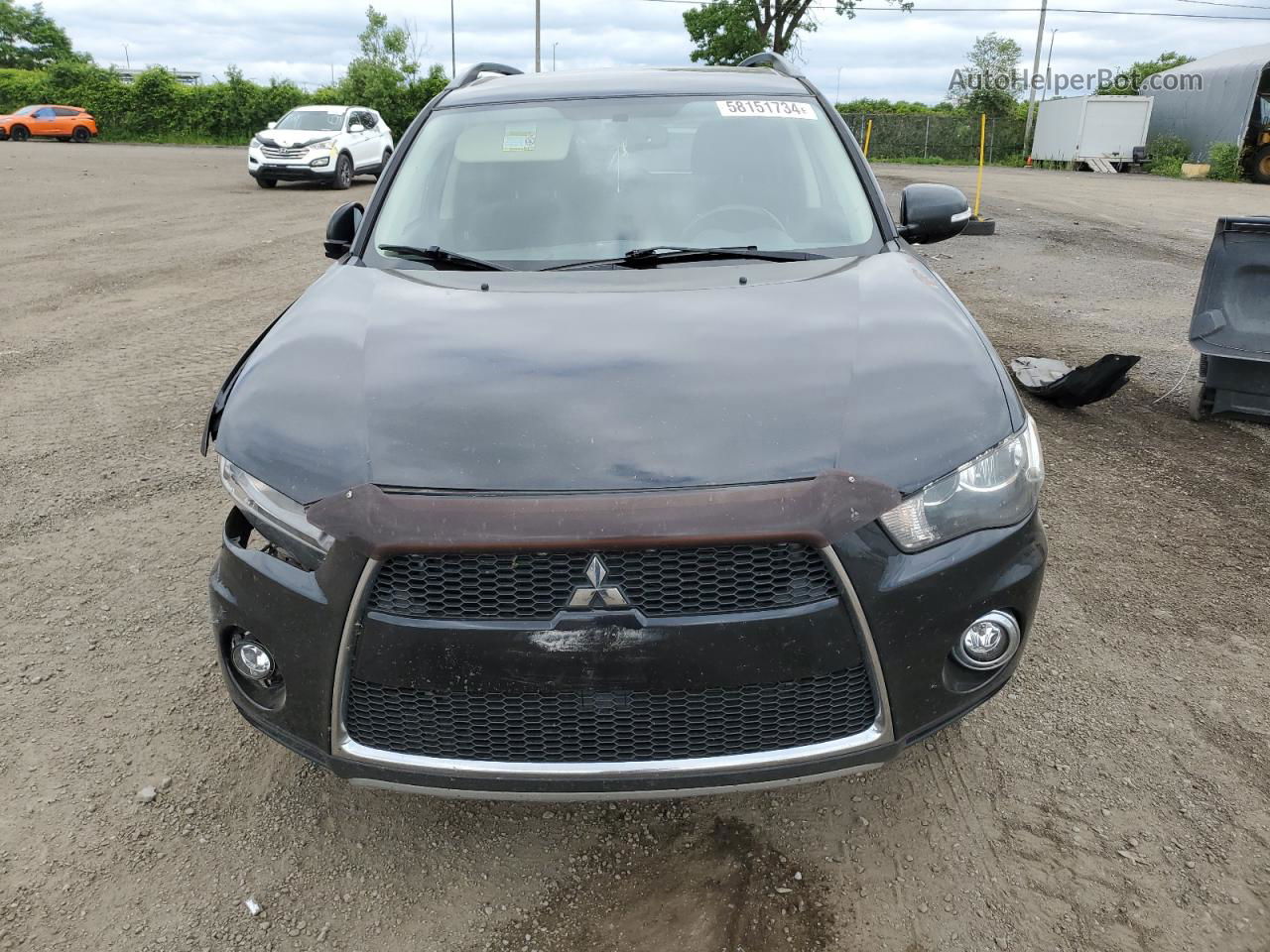 2013 Mitsubishi Outlander Se Black vin: JA4JT3AX9DU601828