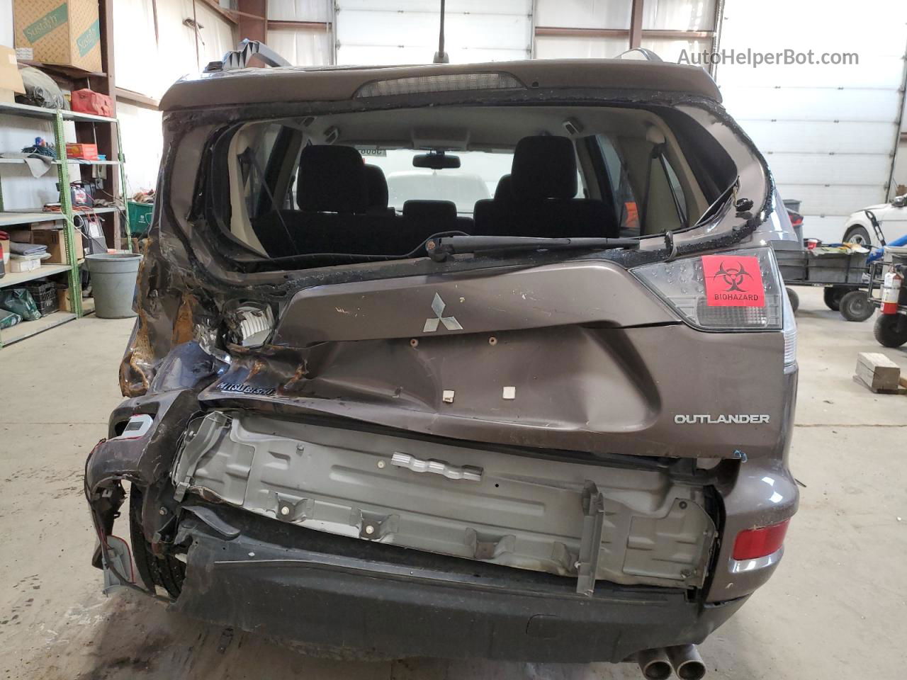 2013 Mitsubishi Outlander Se Серый vin: JA4JT3AX9DU605040