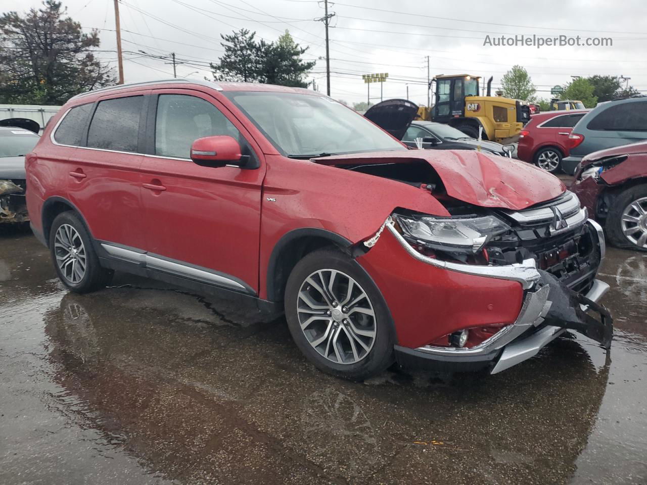 2017 Mitsubishi Outlander Gt Red vin: JA4JZ4AX0HZ020022